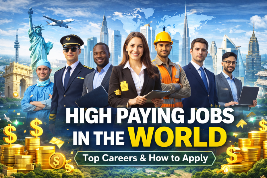 High paying jobs in the world with salary comparison